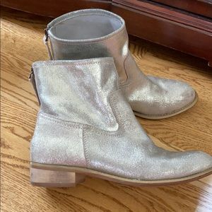 Gold Gap booties, size 8